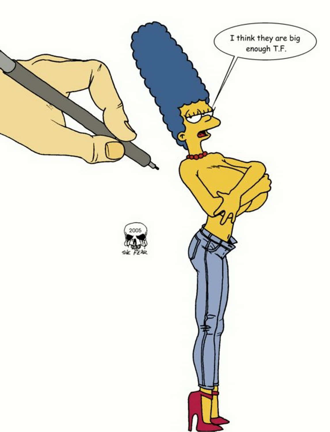 Marge Simpson Topless Tits Big Breast