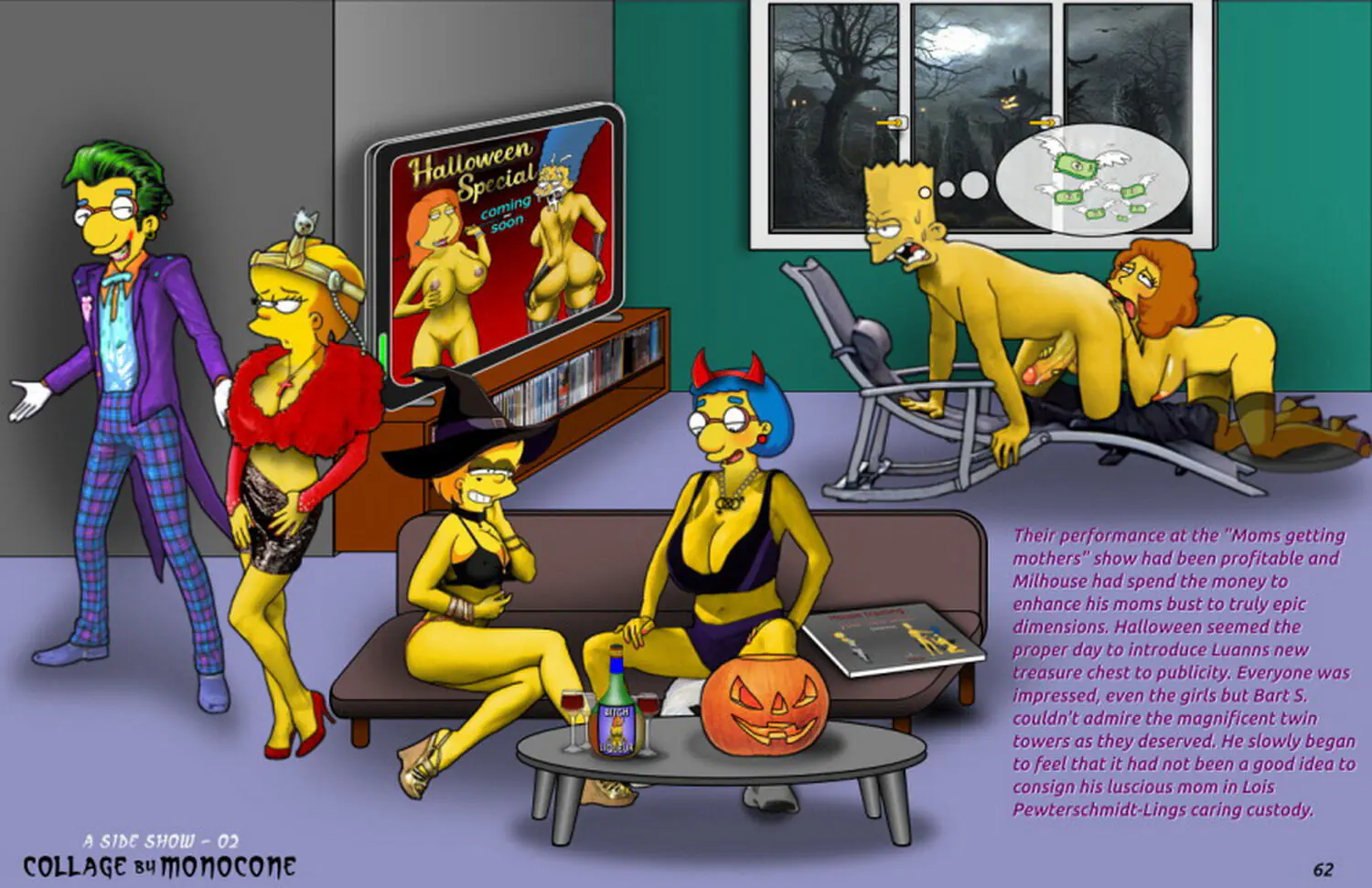 Maude Flanders and Bart Simpson Stockings Anal Sex Shaved Pussy