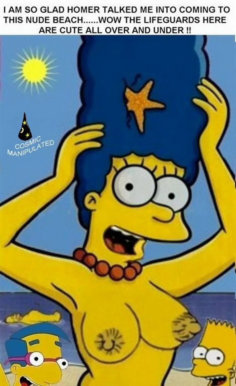 Milhouse Van Houten and Marge Simpson XXX Hentai Erotic
