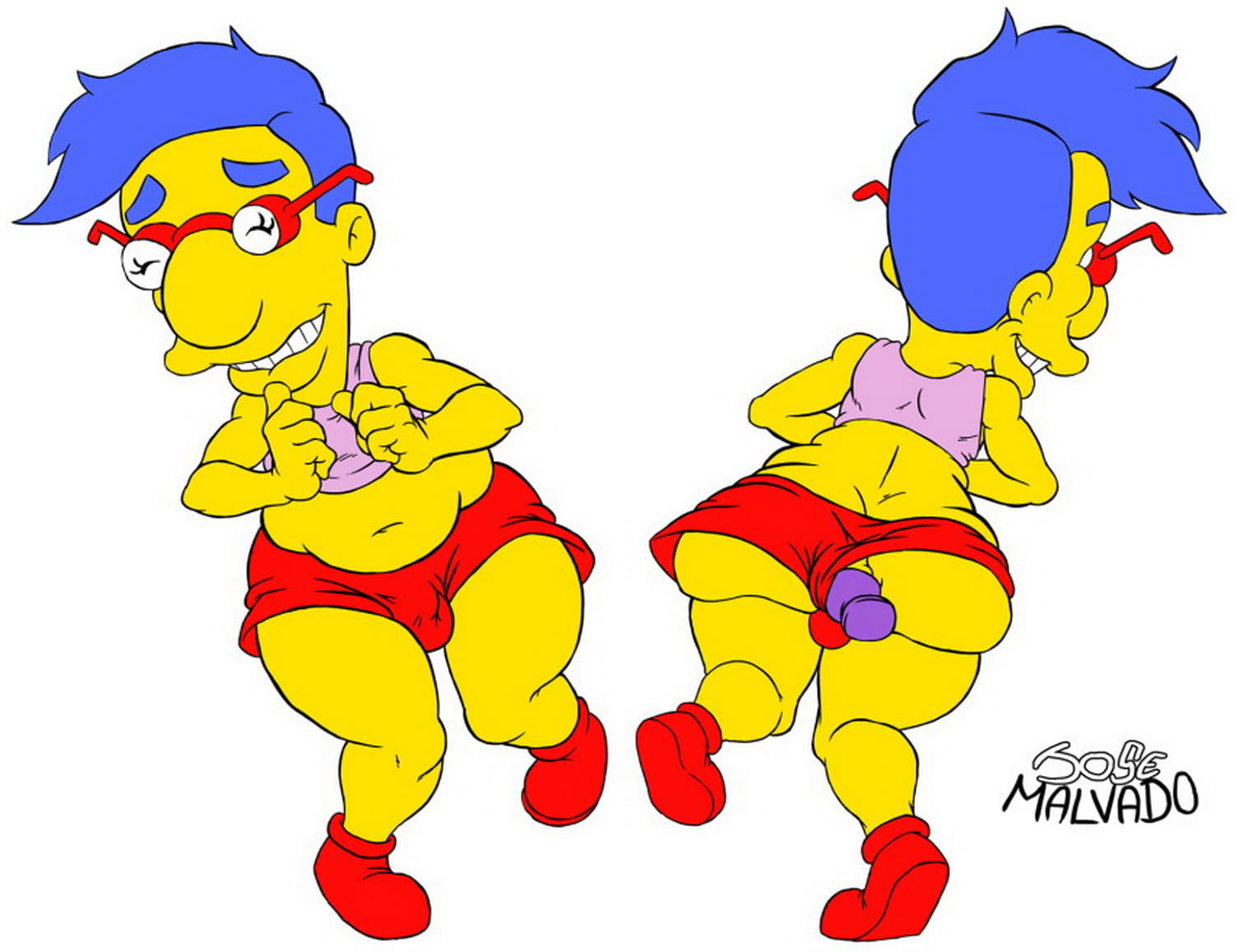 Milhouse Van Houten Lips