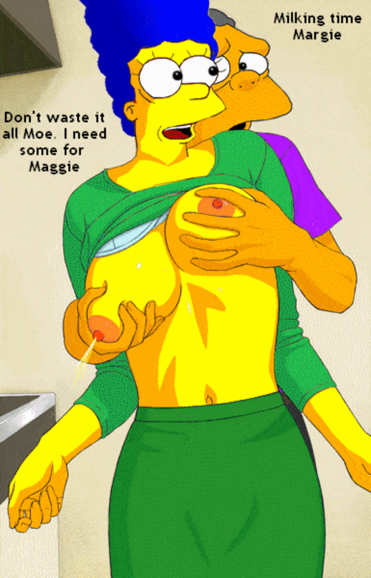 Moe Szyslak and Marge Simpson Gif Lactation Animated < Your Cartoon Porn
