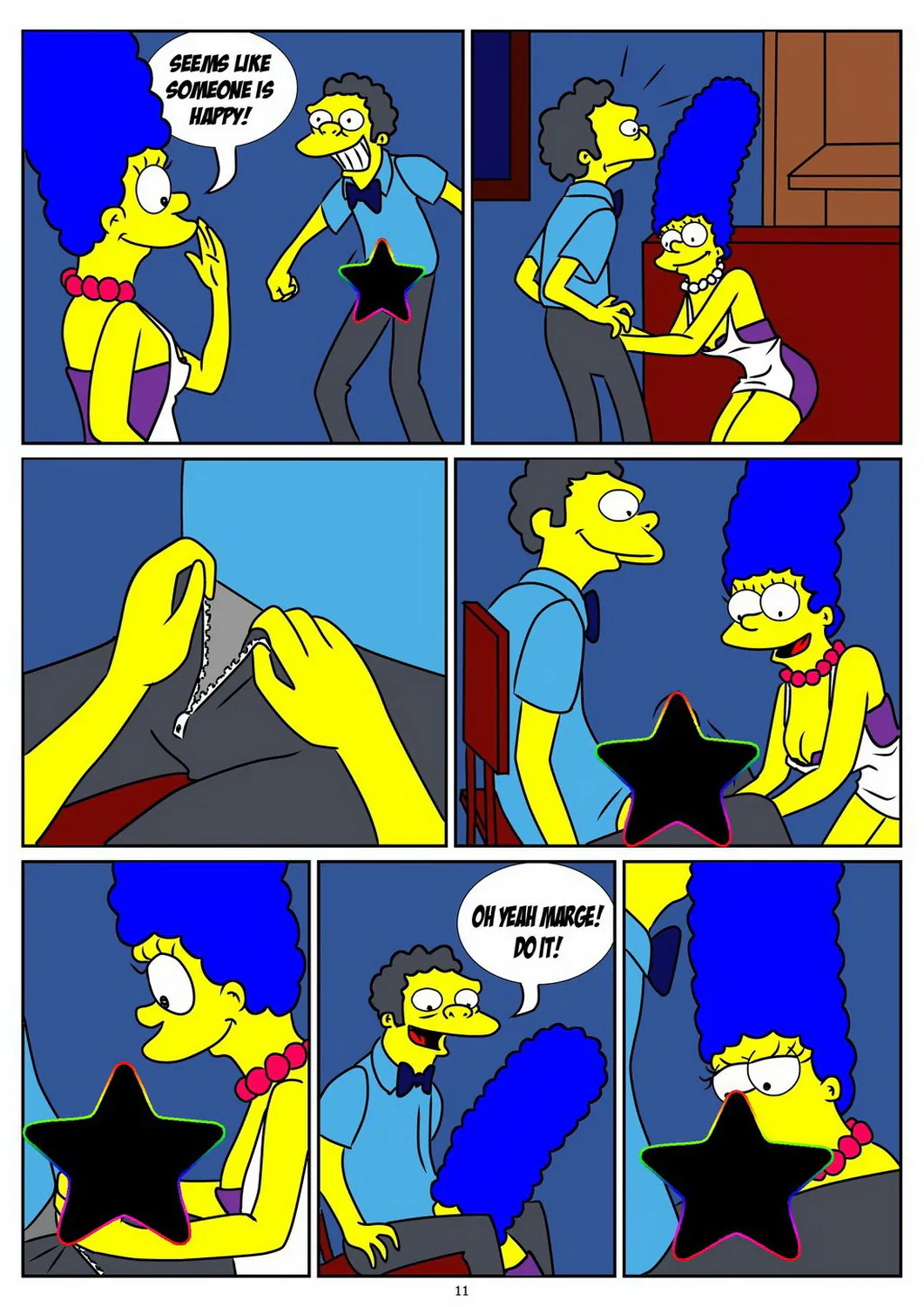 Moe Szyslak and Marge Simpson XXX Hentai Fanfiction