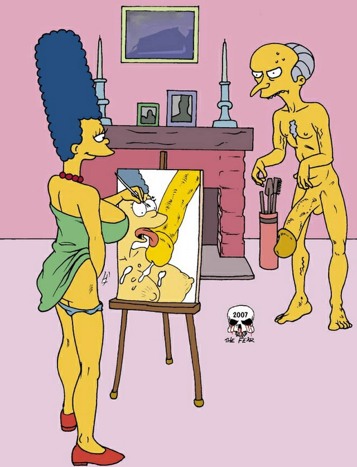 Mr. Burns and Marge Simpson Hentai XXX R34