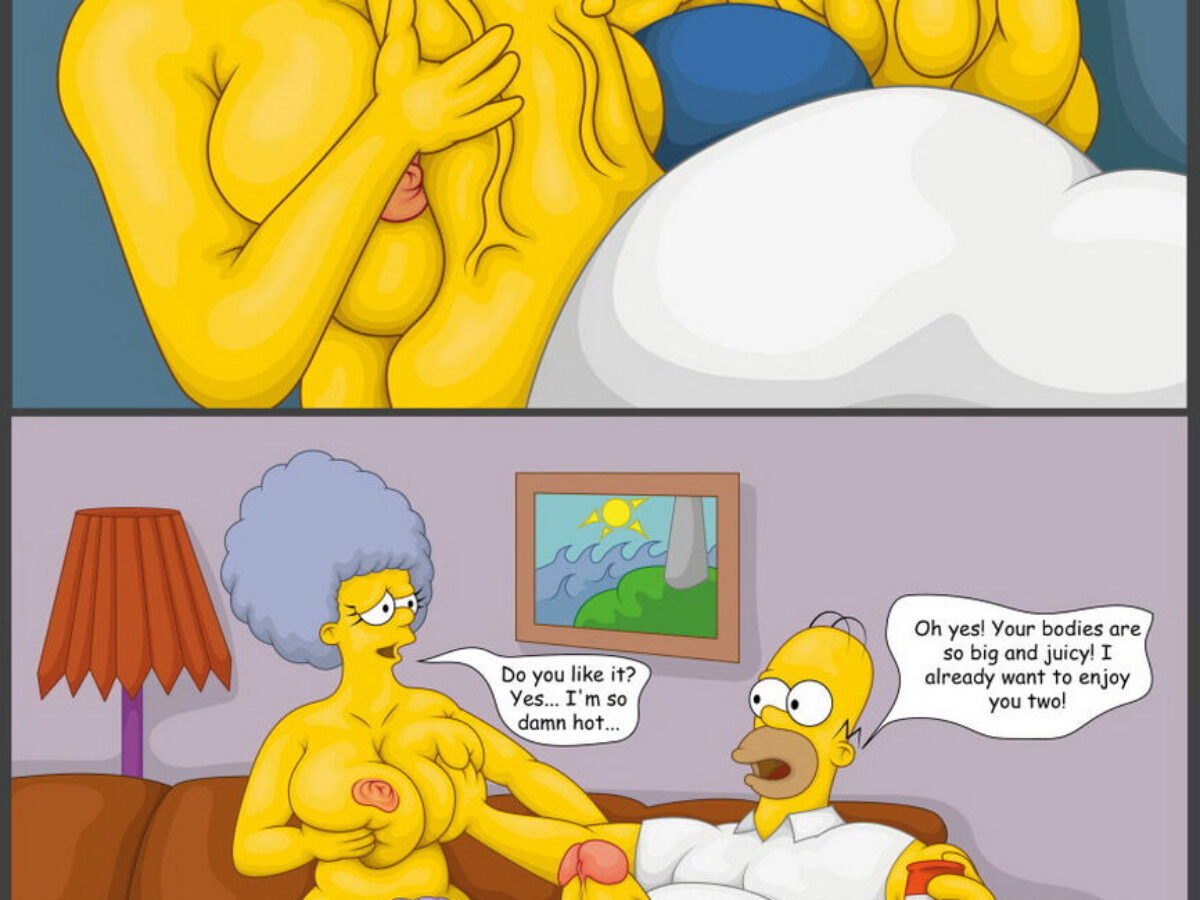 Patty and Selma Bouvier and Homer Simpson Chubby < Your Cartoon Porn