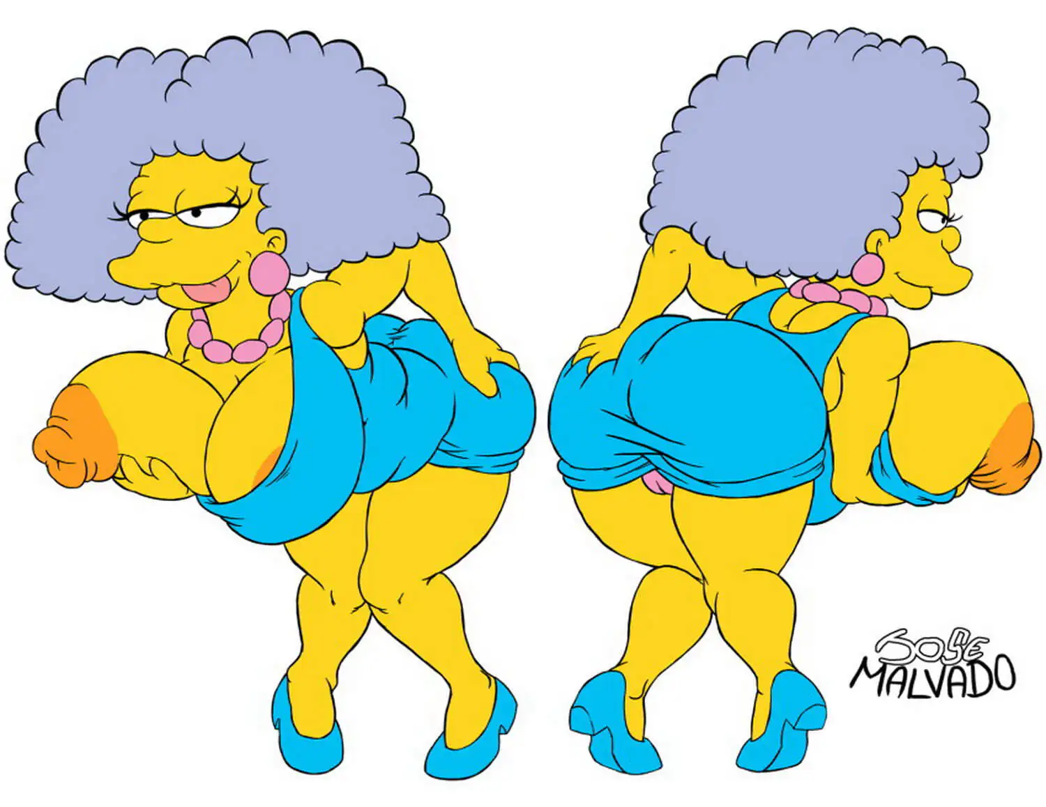 Patty and Selma Bouvier Chubby Milf Pussy Solo Huge Ass Lips