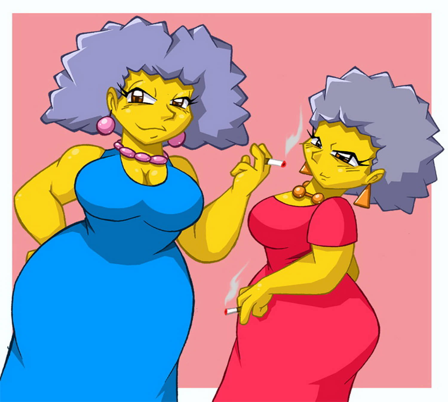 Patty and Selma Bouvier Tits Big Breast