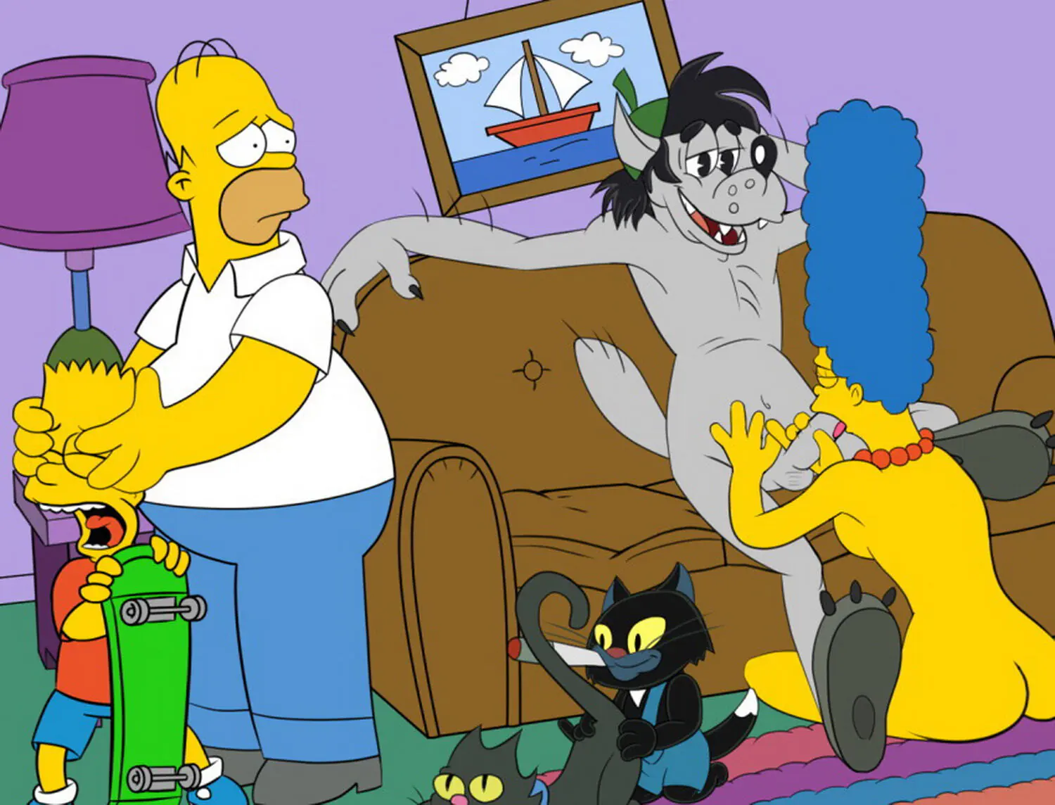 Marge Furry blowjob