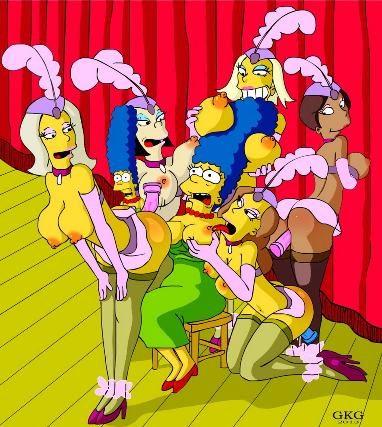 Marge Simpson Orgy