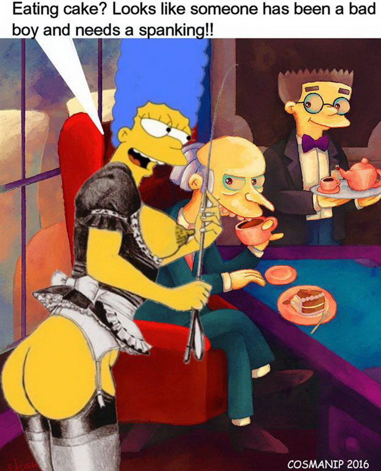 Waylon Smithers and Marge Simpson Hentai XXX