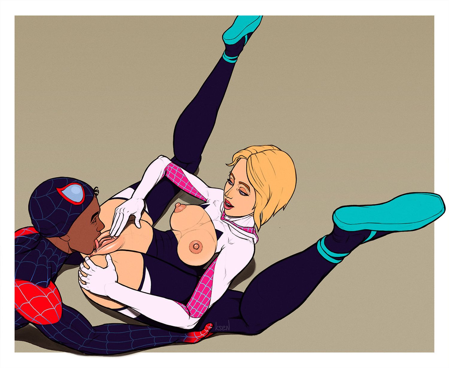 Spider-Gwen Nipples