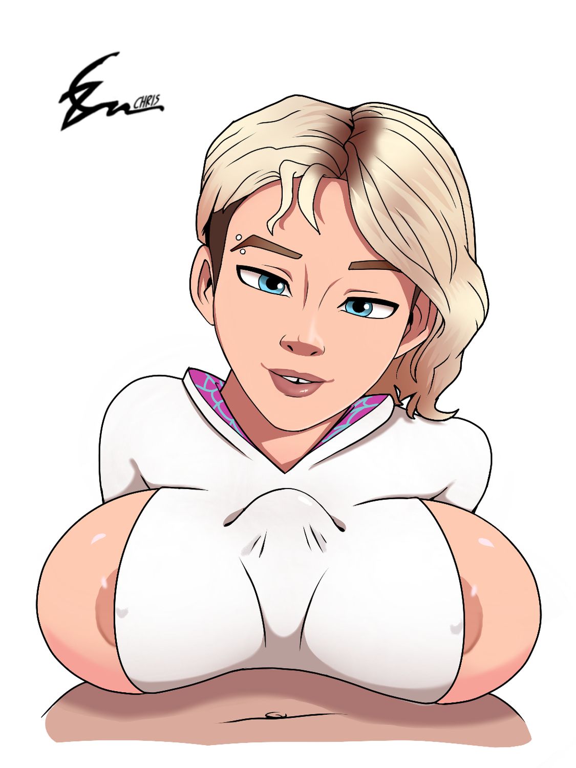 Gwen Stacy and Spider-Gwen Big Breast