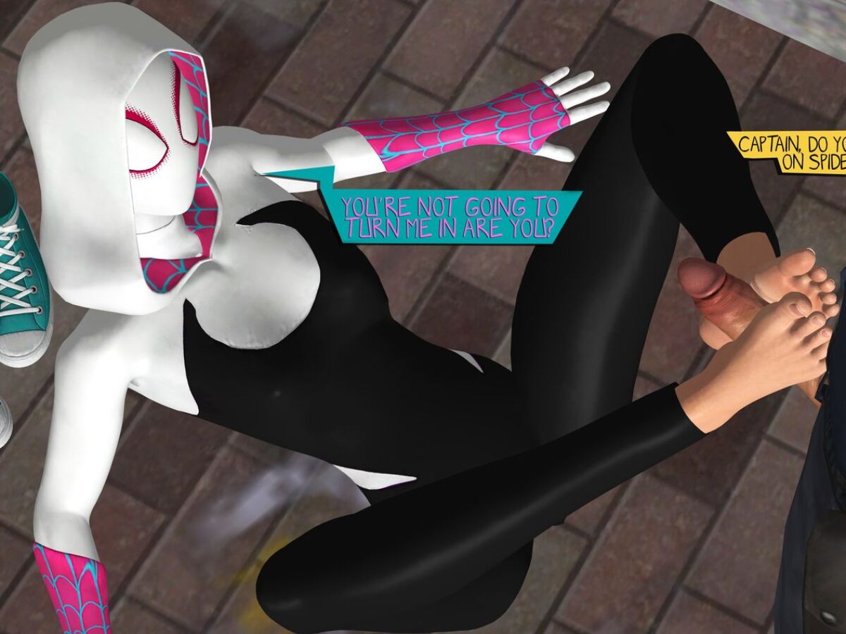 Gwen Stacy and Spider-Gwen Footjob < Your Cartoon Porn