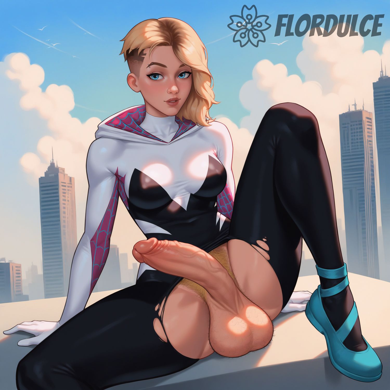 Spider-Gwen Futanari