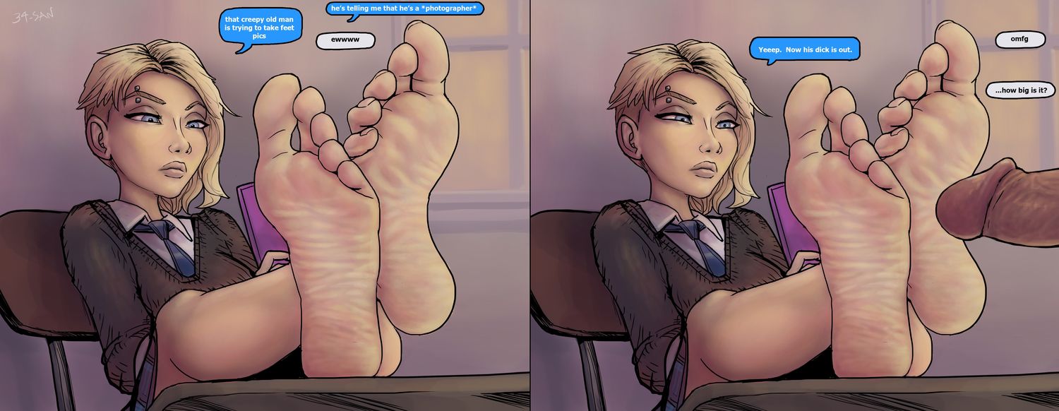 Gwen Stacy Feet Up