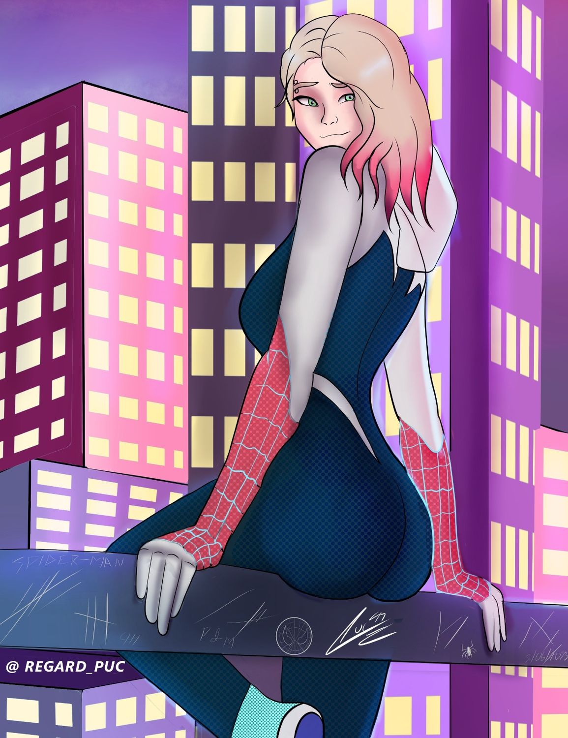 Gwen Stacy and Spider-Gwen Solo Female Only Uncensored