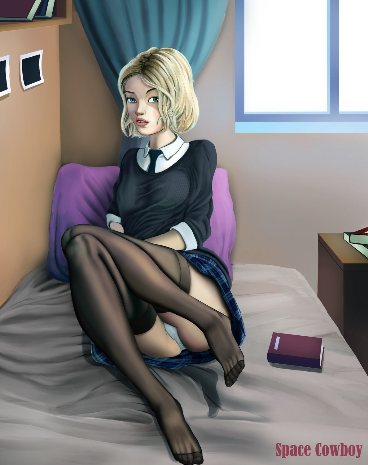 Gwen Stacy Female Only Blonde Solo Panties