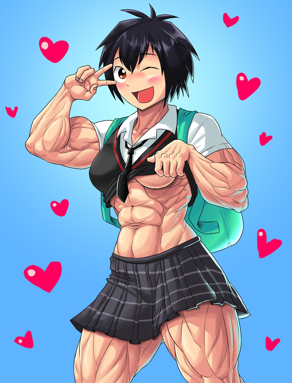 Peni Parker Tits Muscular Solo Muscular Female Muscle