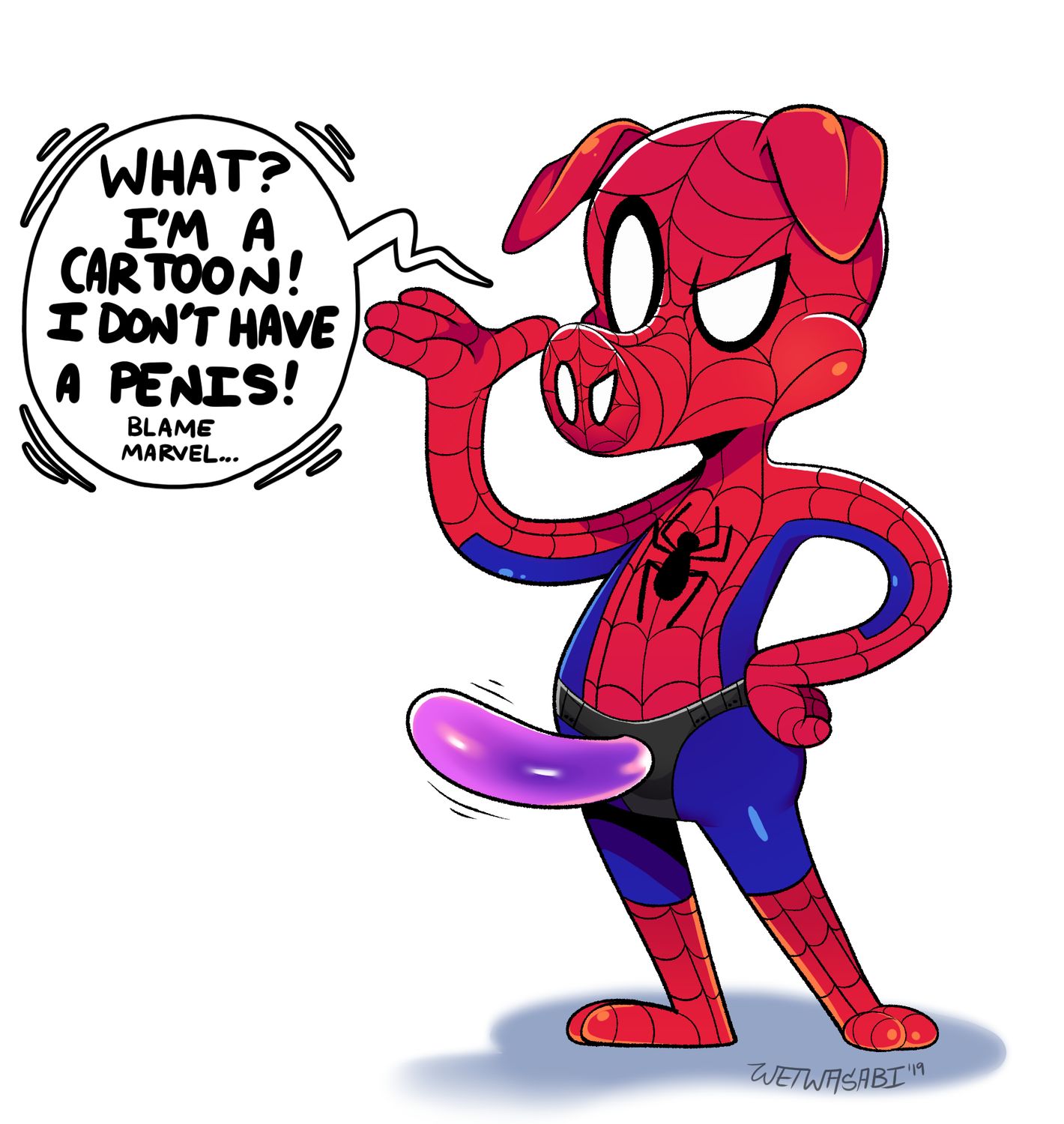 Peter Parker and Spider-Ham Solo Strap On Dildo Sex Toys