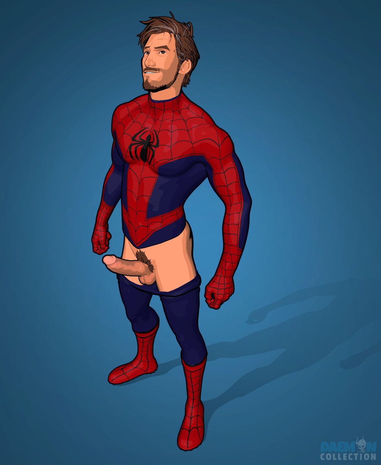 Peter Parker and Spider-Man Muscle Solo Male Penis Solo Hairy