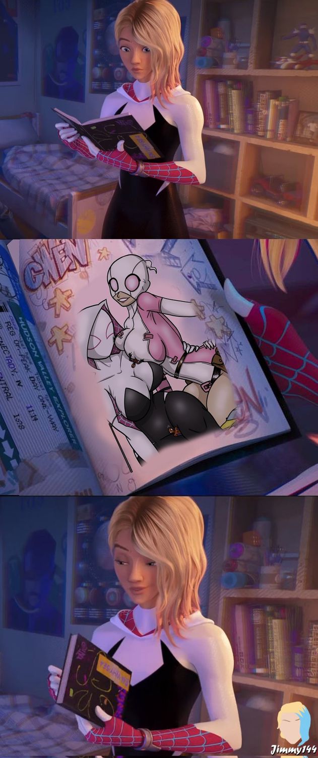 Spider-Gwen and Ghost-Spider Curvy Huge Ass Superhero Big Breast