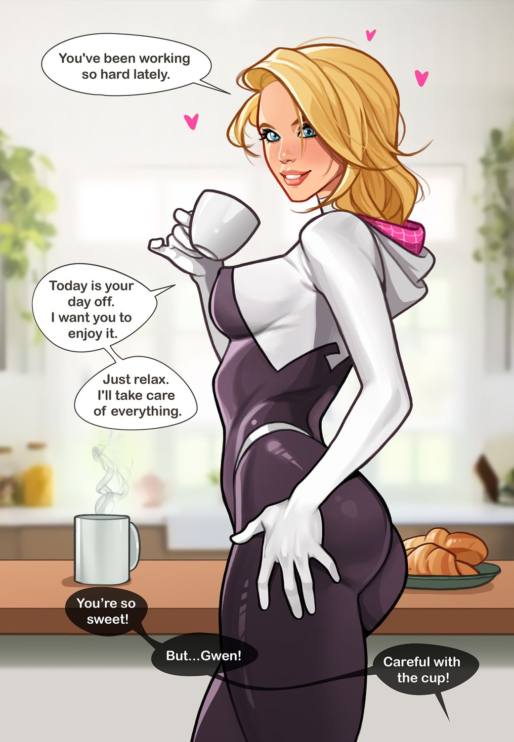 Spider-Gwen and Ghost-Spider Thicc Tits Superhero Solo Superheroine