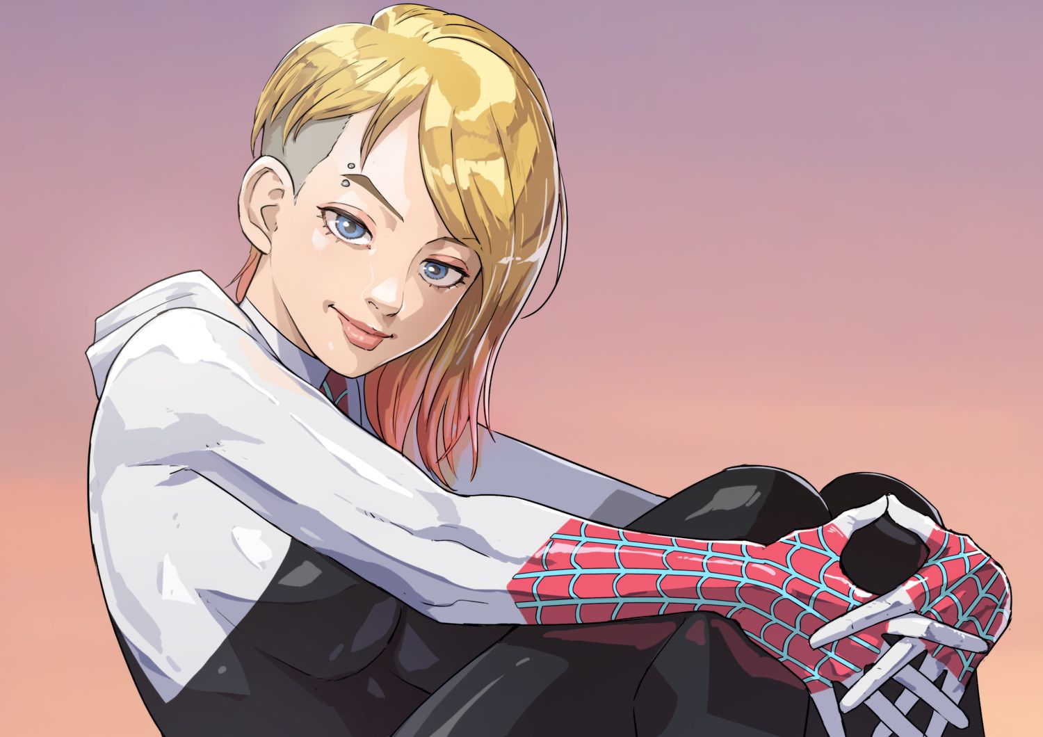 Spider-Gwen and Gwen Stacy Blonde Solo