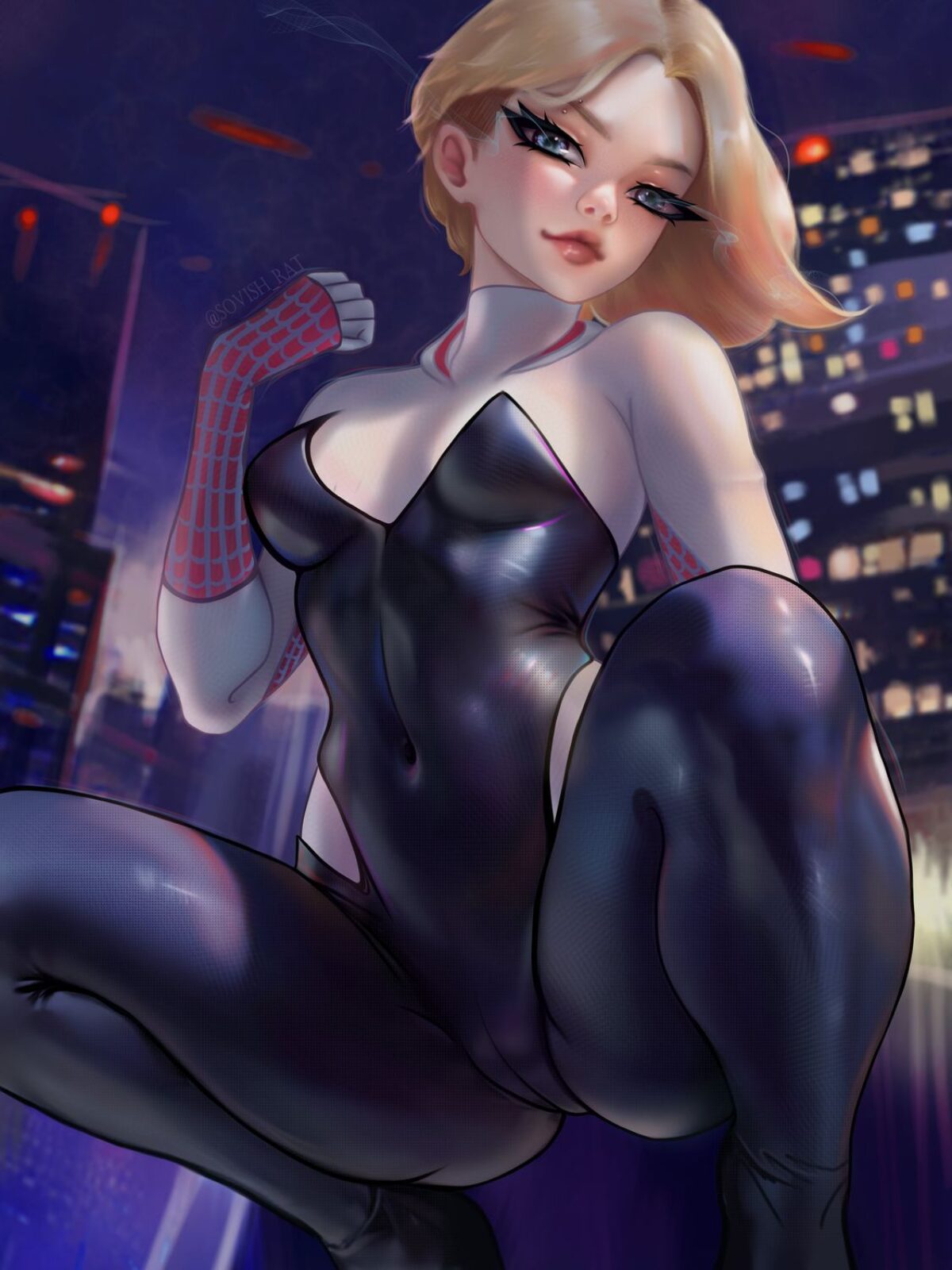 Spider-Gwen and Gwen Stacy Female Only Solo Blonde R34 < Your Cartoon Porn