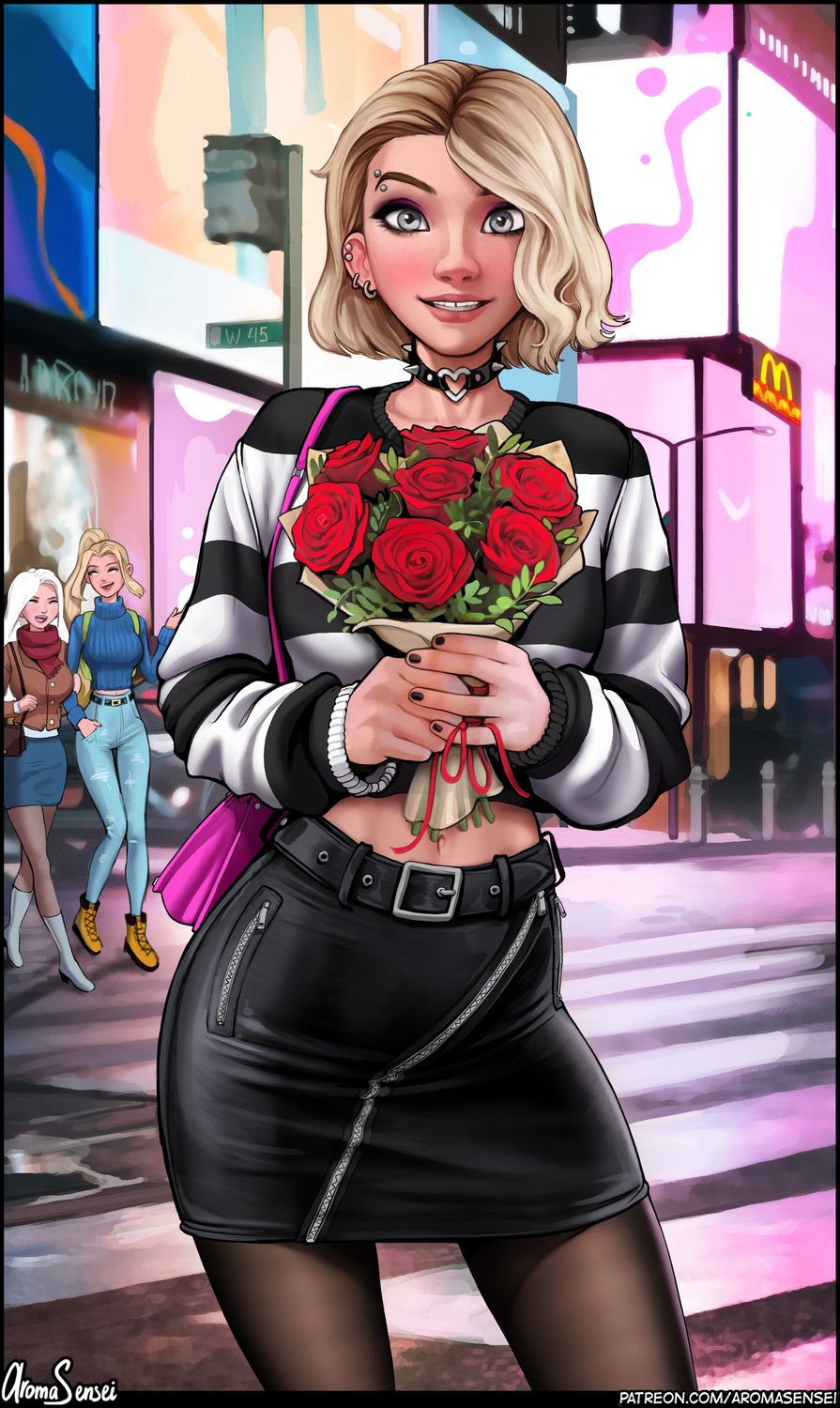 Spider-Gwen and Gwen Stacy Piercing Blonde