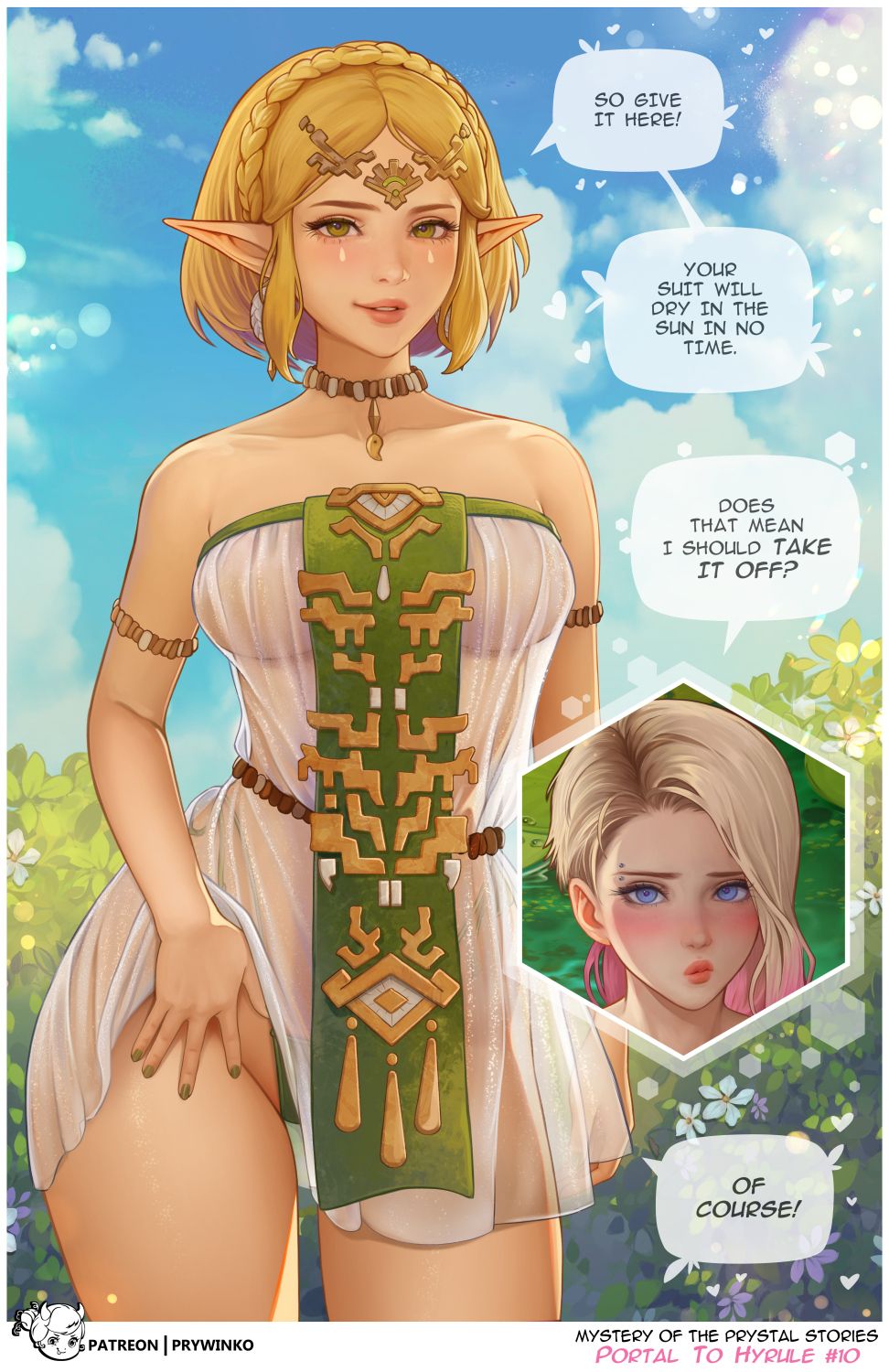 Spider-Gwen and Princess Zelda Lesbian Female Only Thicc Busty