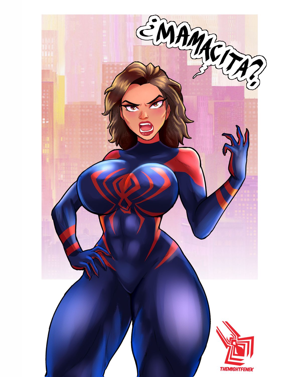 Spider-Man and Miguel O’Hara Latina Transformation Superhero