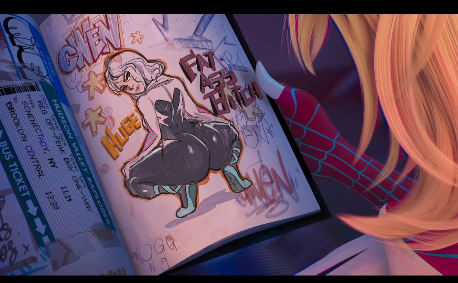 Spider-Man and Spider-Gwen Blonde