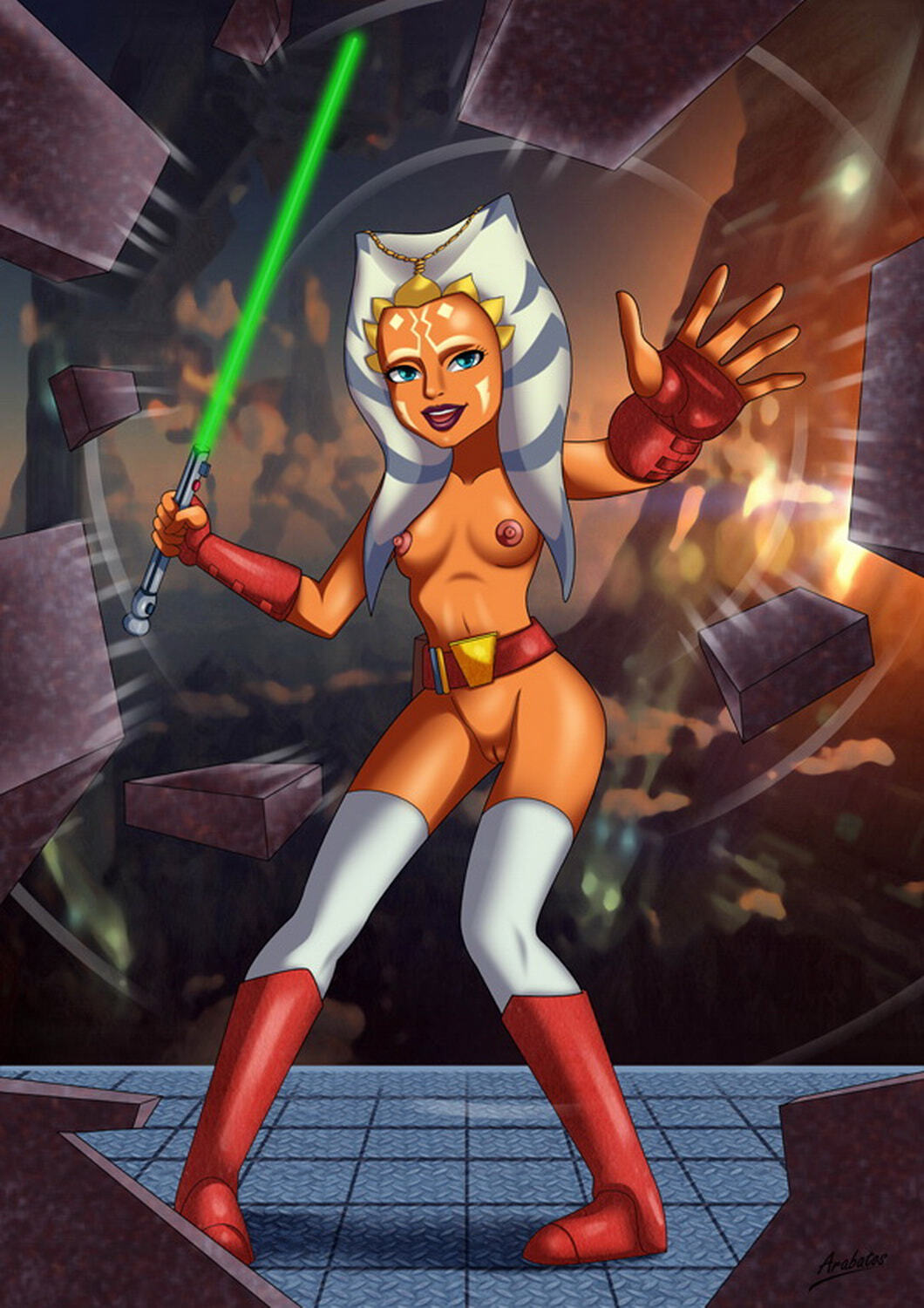 Ahsoka Tano and Jedi XXX Hentai Natural