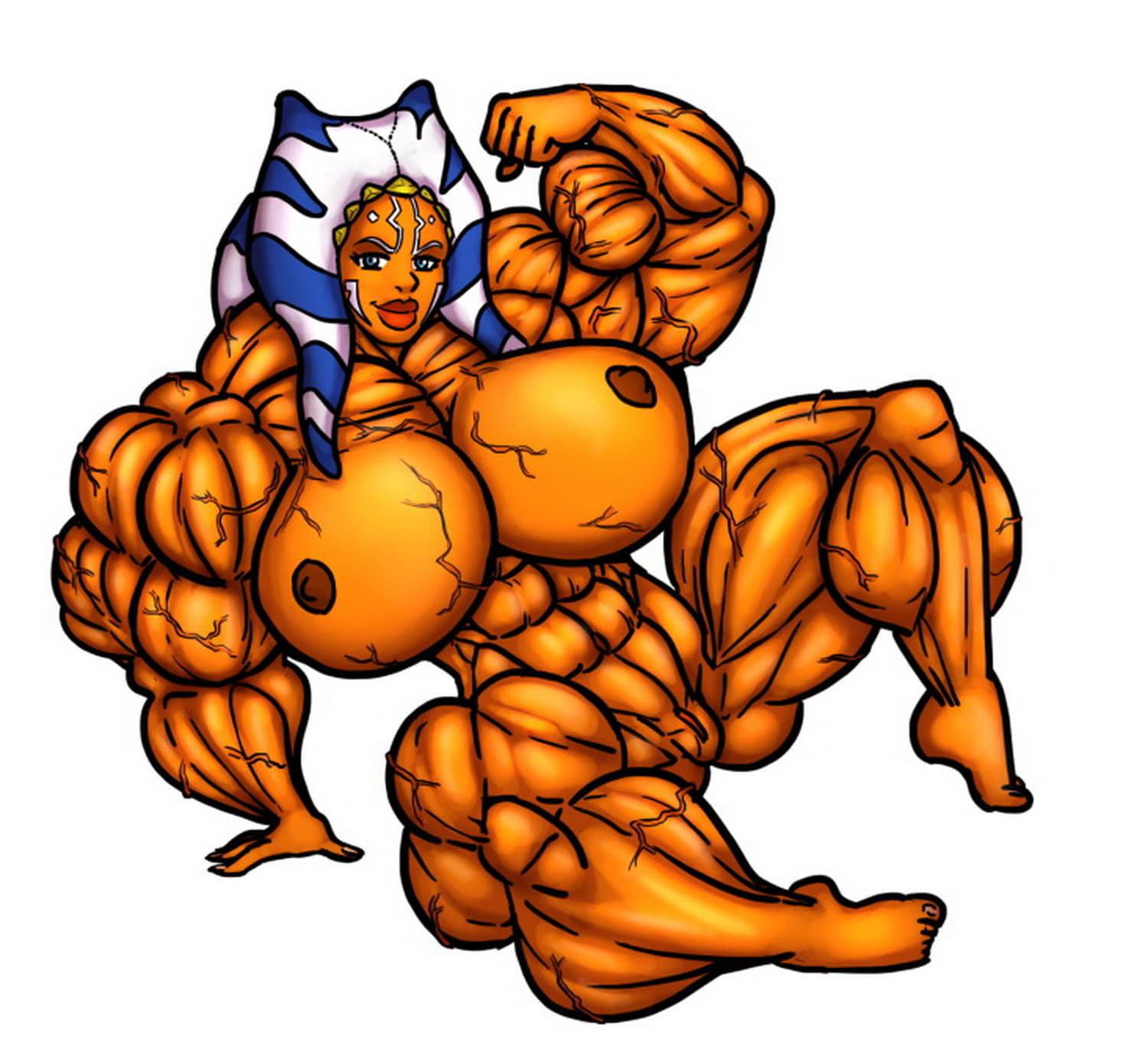 Ahsoka Tano and Togruta Muscle Muscular Hyper Muscles