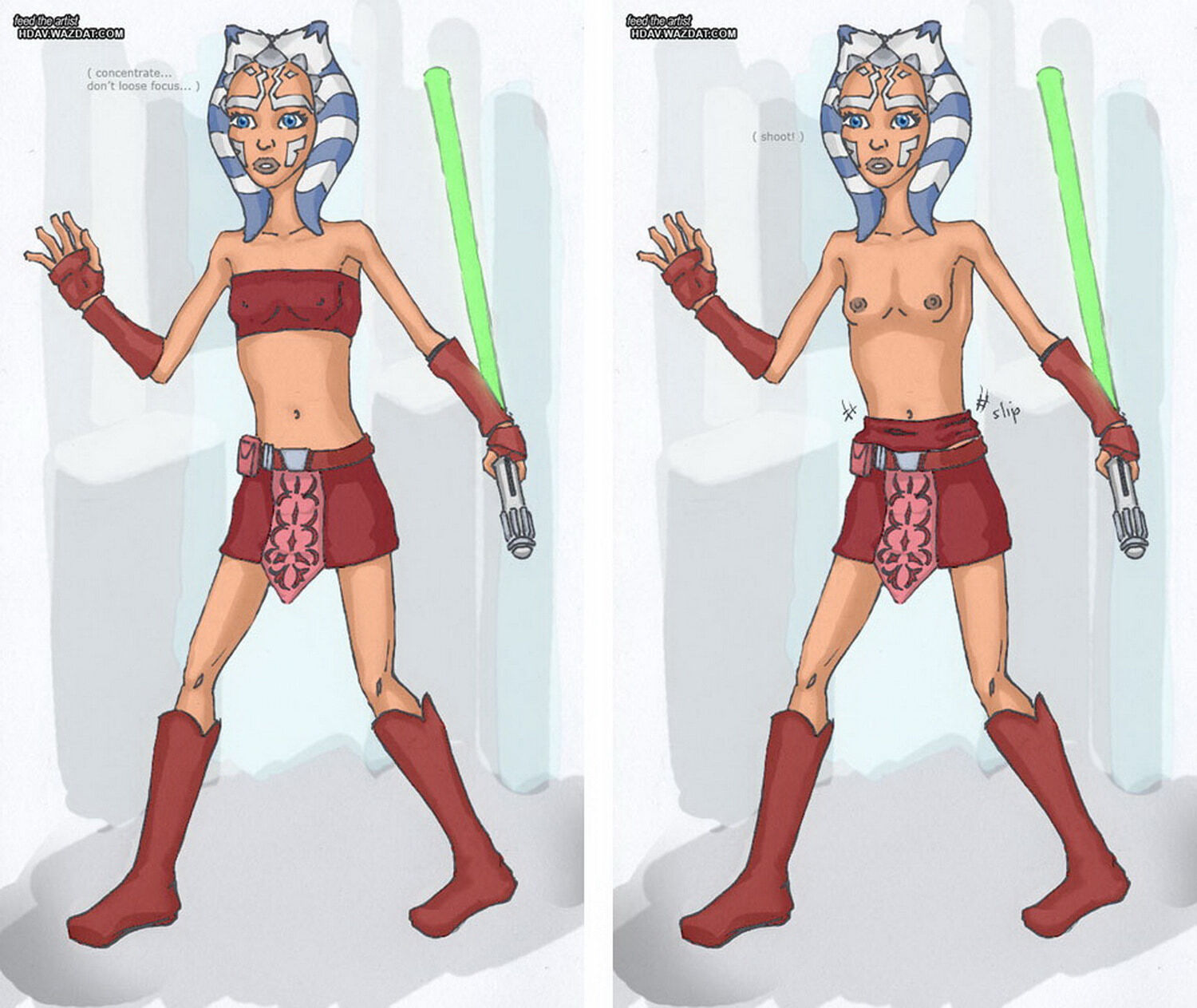 Ahsoka Tano and Togruta XXX Hentai Natural