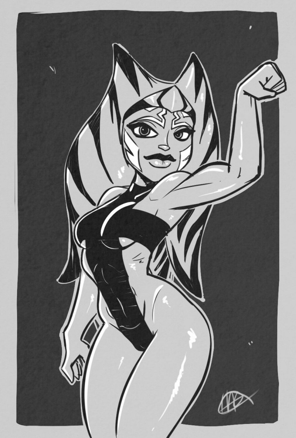 Ahsoka Tano Female Only Curvy Muscular Female Tits Muscular Solo