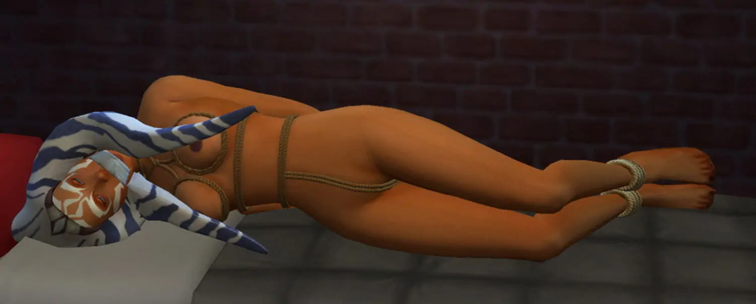 Ahsoka Tano Nipples Nude Female Only Tits Gagged Bondage Solo