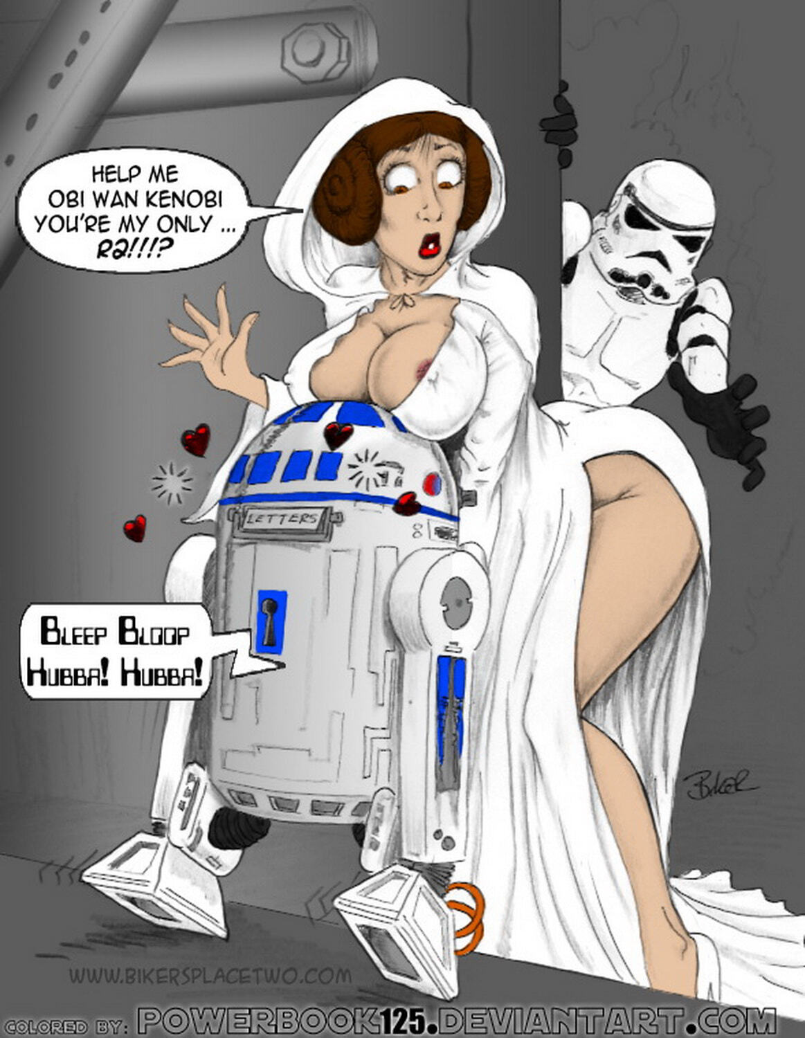 Astromech Droid and Stormtrooper Hentai XXX