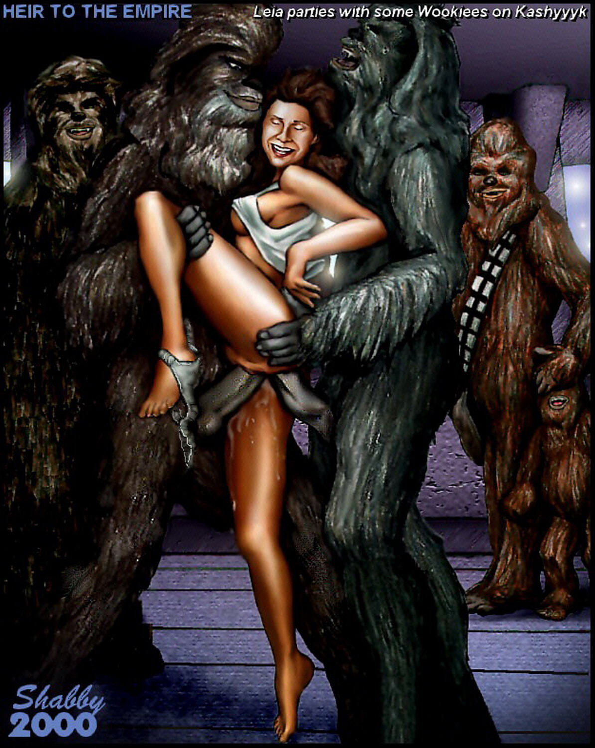 Chewbacca And Princess Leia Organa Hentai XXX