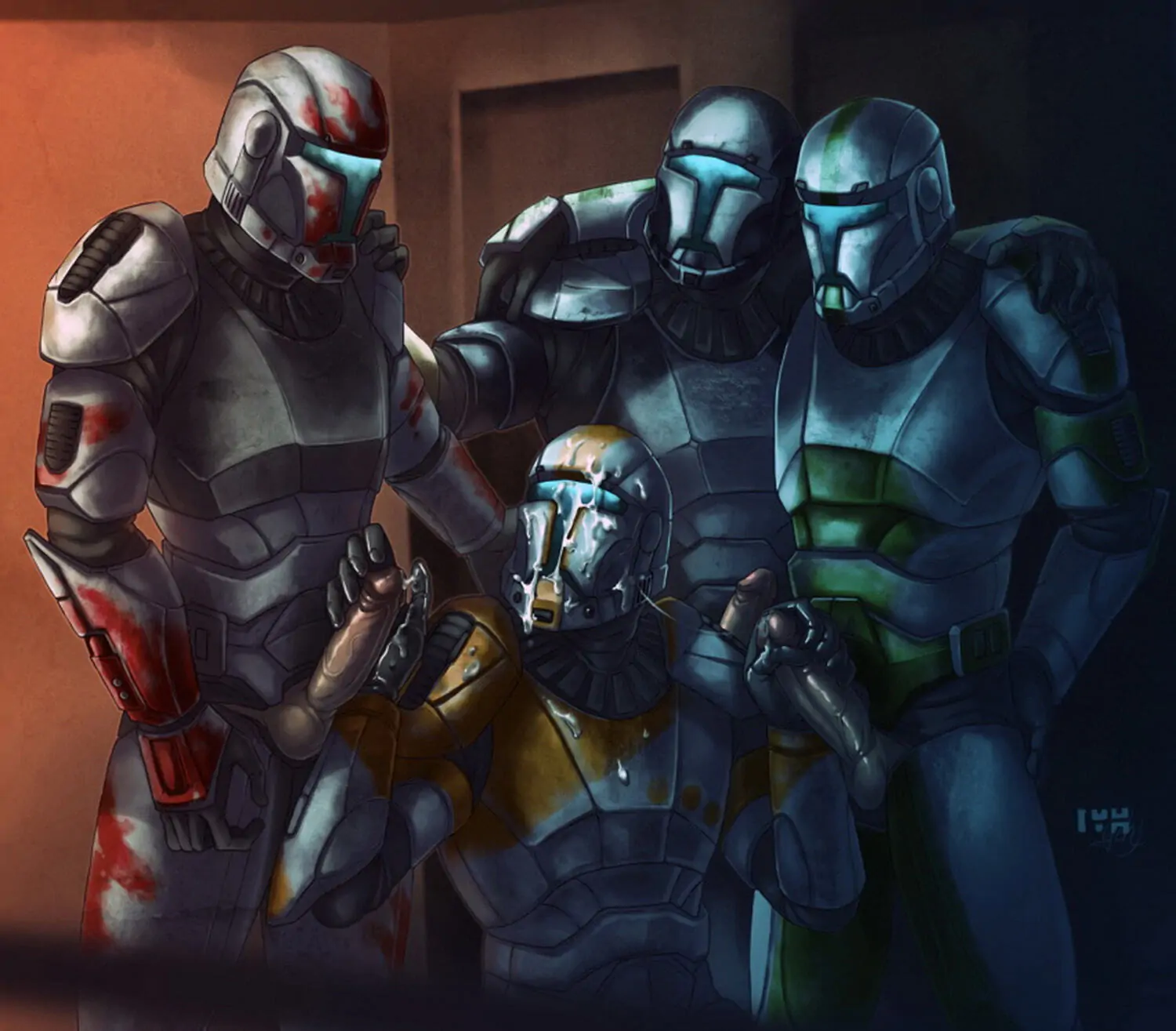 Clone Trooper Handjob Gay Penis