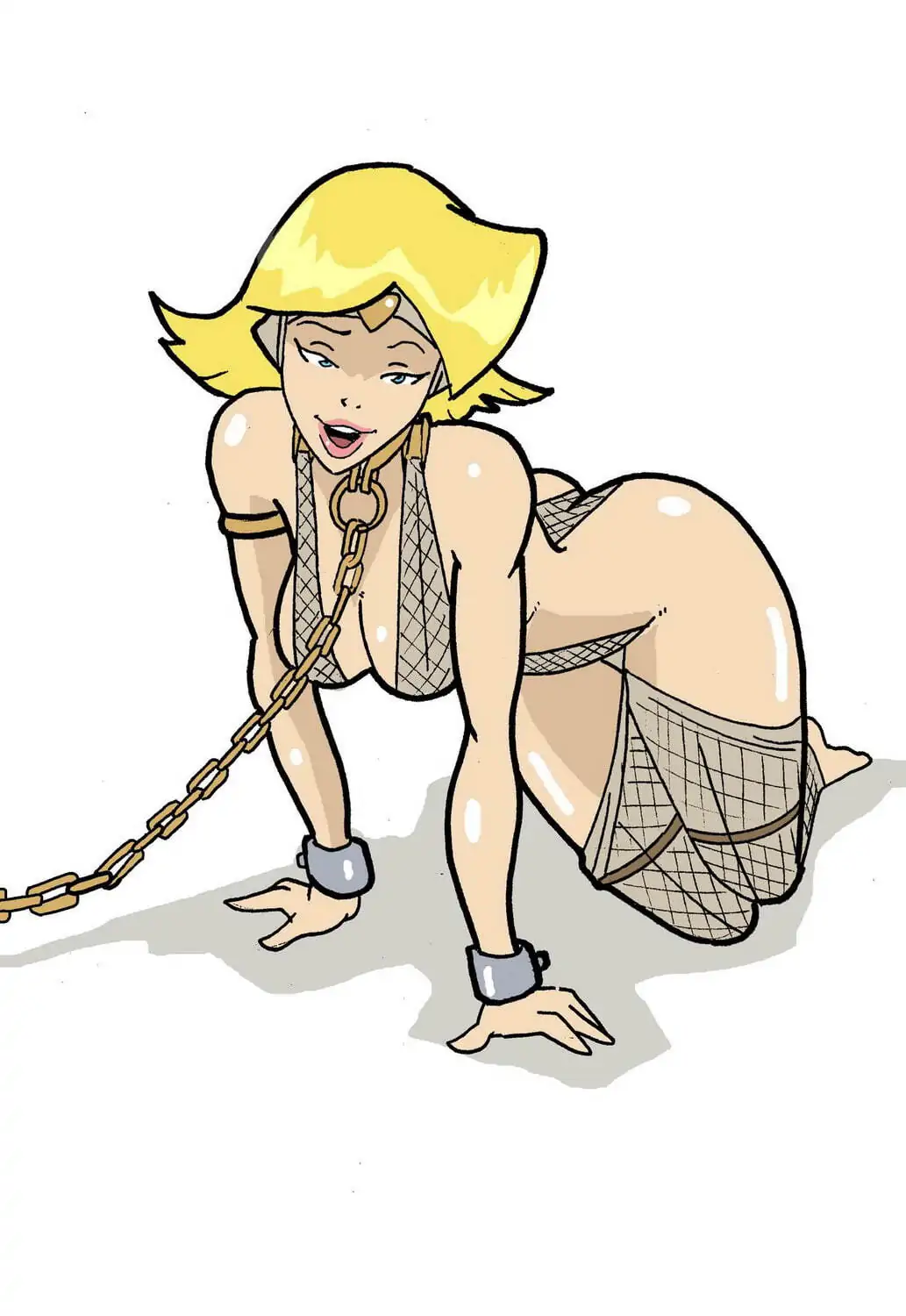 Clover (Totally Spies) and Oola Submissive Female Blonde