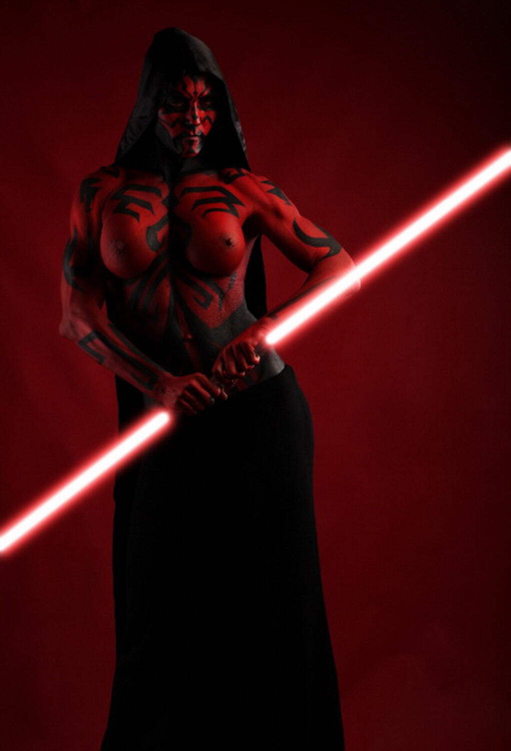 Darth Maul and Zabrak Tits Topless Female Only Nipples