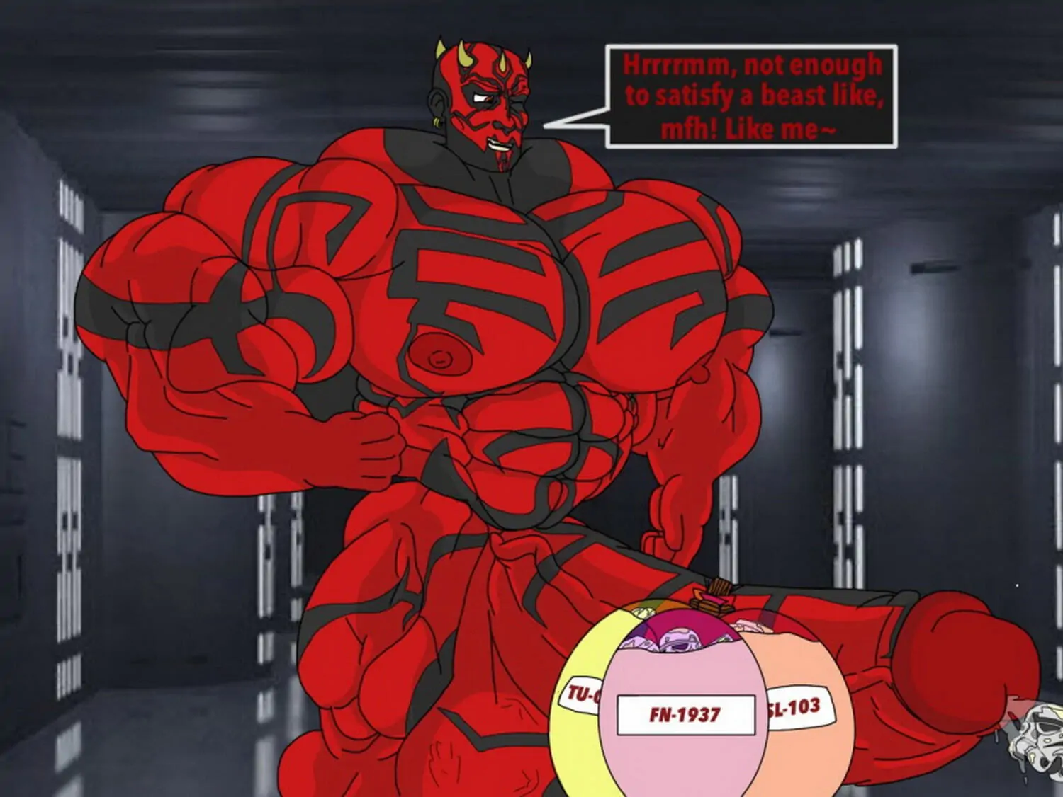 Darth Maul Hyper Muscles Muscle Muscular Muscular Legs