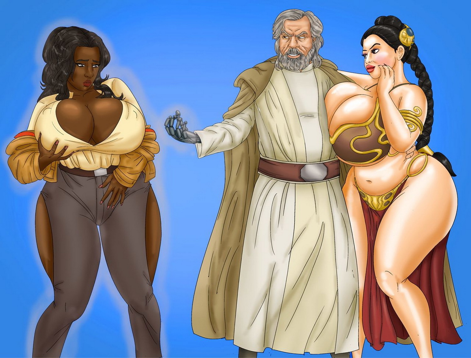 Finn (Star Wars) and Luke Skywalker Transformation < Your Cartoon Porn