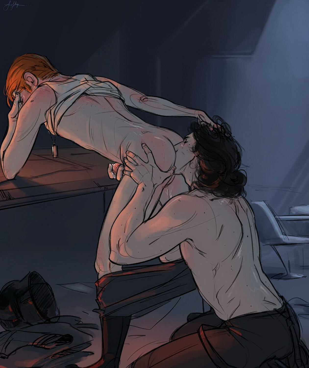 General Hux and Armitage Hux Rimming Analingus Licking Handjob Penis