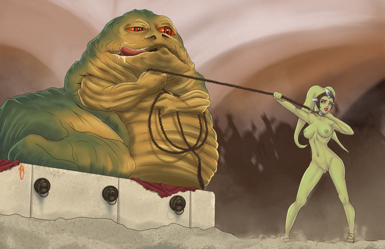 Jabba The Hutt and Twi’Lek Nipples Alien Pussy Tits Nude