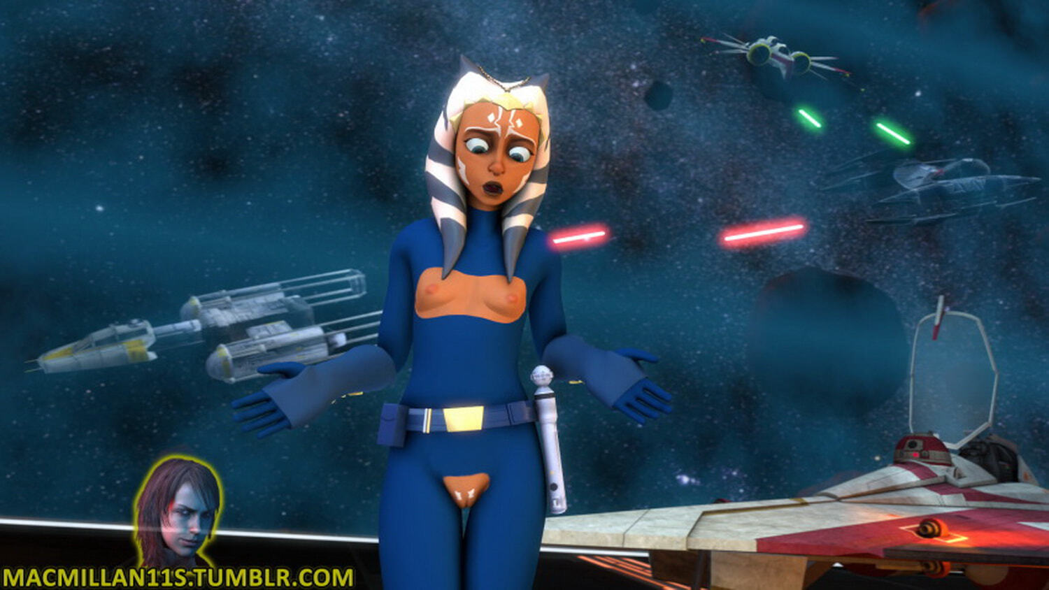 Jedi and Ahsoka Tano Vagina Pussy Nipples Alien Tits