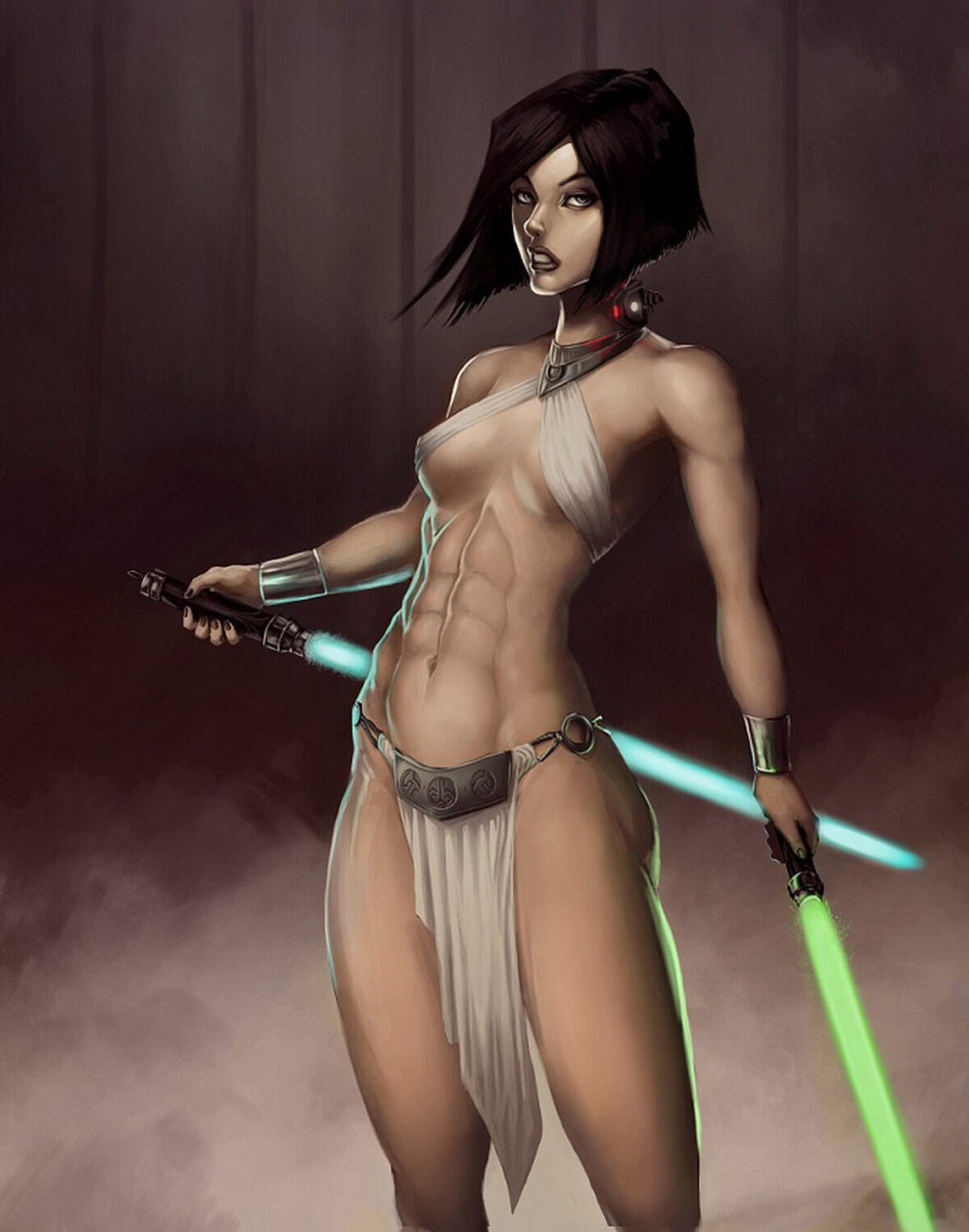 Muscular Women Hentai Porn - Jedi and Bultar Swan Muscular Female Female Only Solo < Your Cartoon Porn