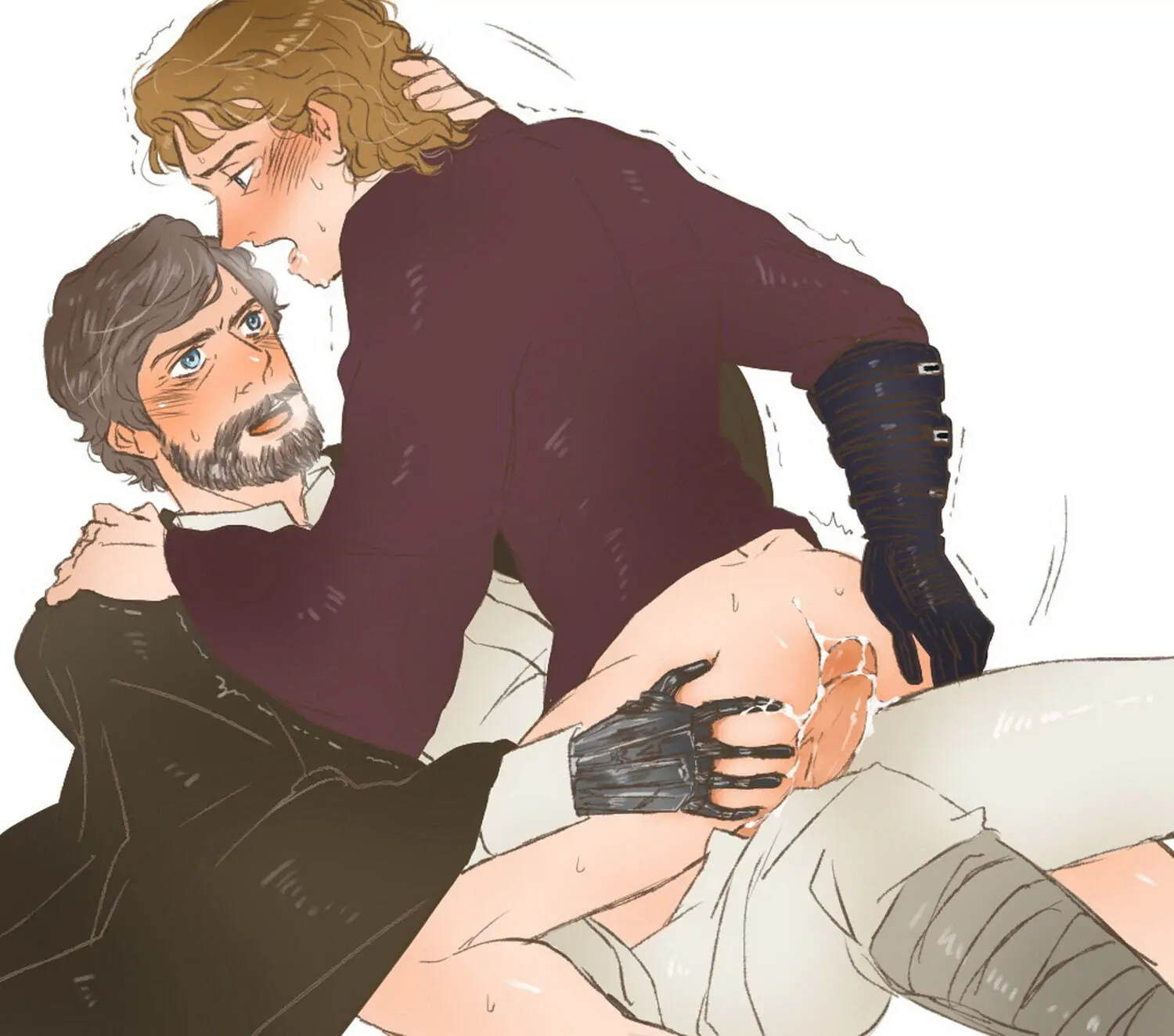 Luke Skywalker and Anakin Skywalker Cum In Ass Anal Sex Gay Cum