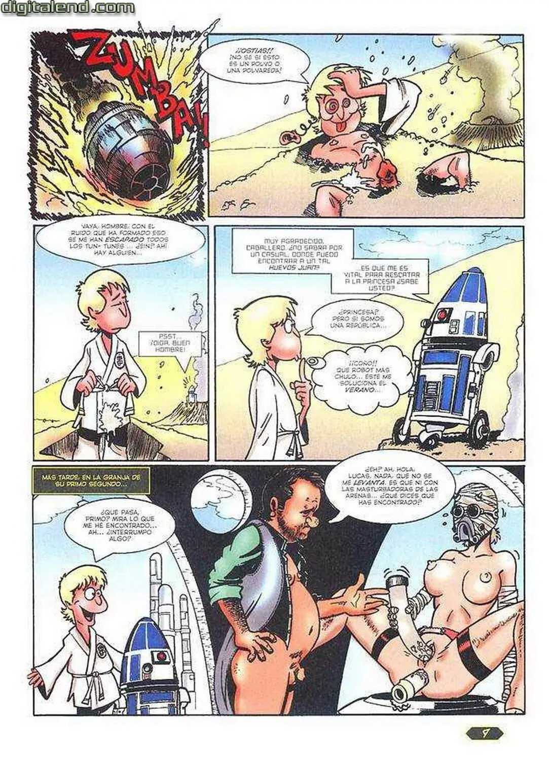 Luke Skywalker and R2-D2 Hentai XXX