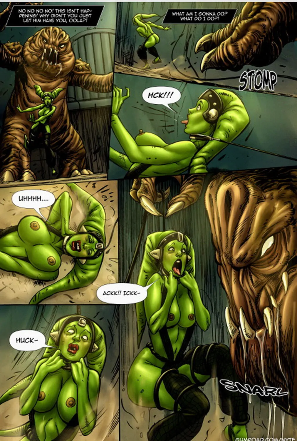 Oola and Rancor Nipples Monster